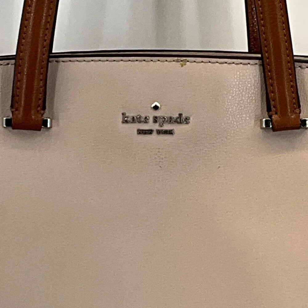 Kate Spade‎ New York Patterson Drive Colorblock Leather Handbag Peach/Tan/Brown